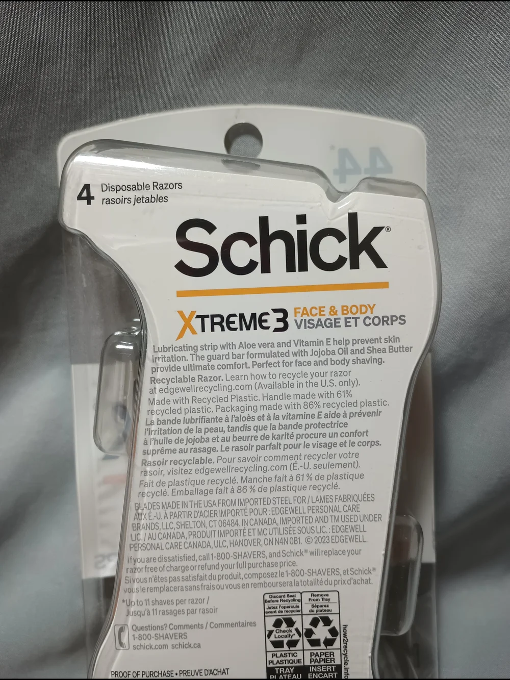 Schick Men's Xtreme 3 Blades Razors (2)